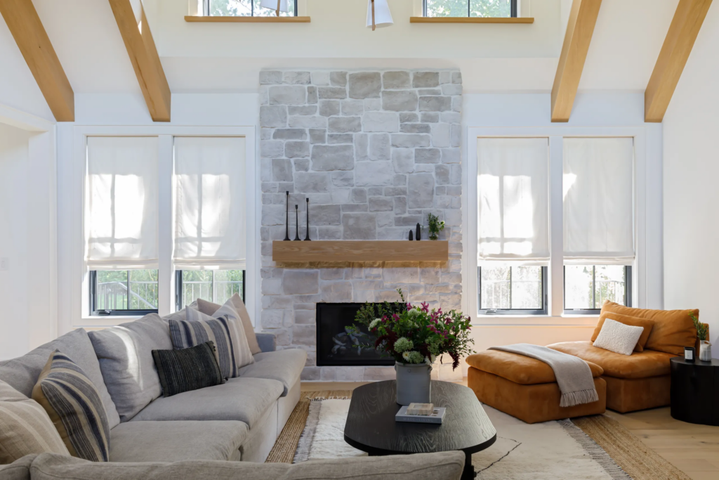 Farmhouse Modern updates the cozy charm of rustic designs with sleek