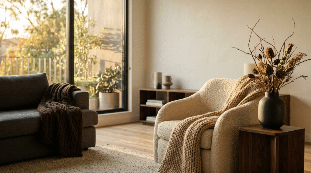 AW2025–2026 Home Styling Guide: Warm Textures, Deep Tones & Cozy Minimalism