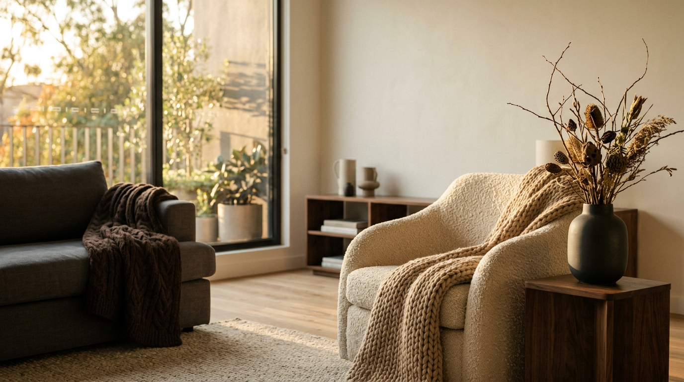 AW2025–2026 Home Styling Guide: Warm Textures, Deep Tones & Cozy Minimalism
