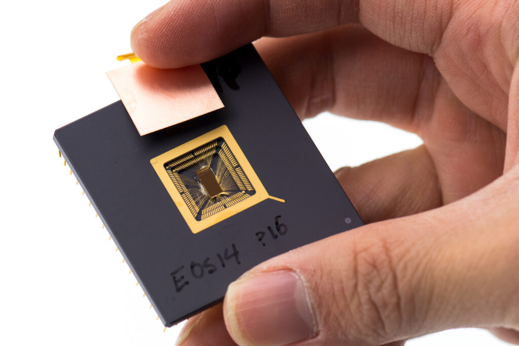 Prototypchip med RISC-V-arkitektur