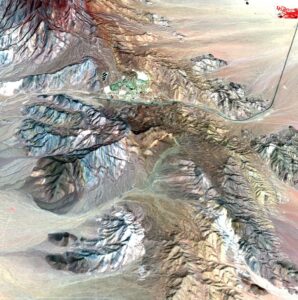 Rare earth mining or refining industrial site