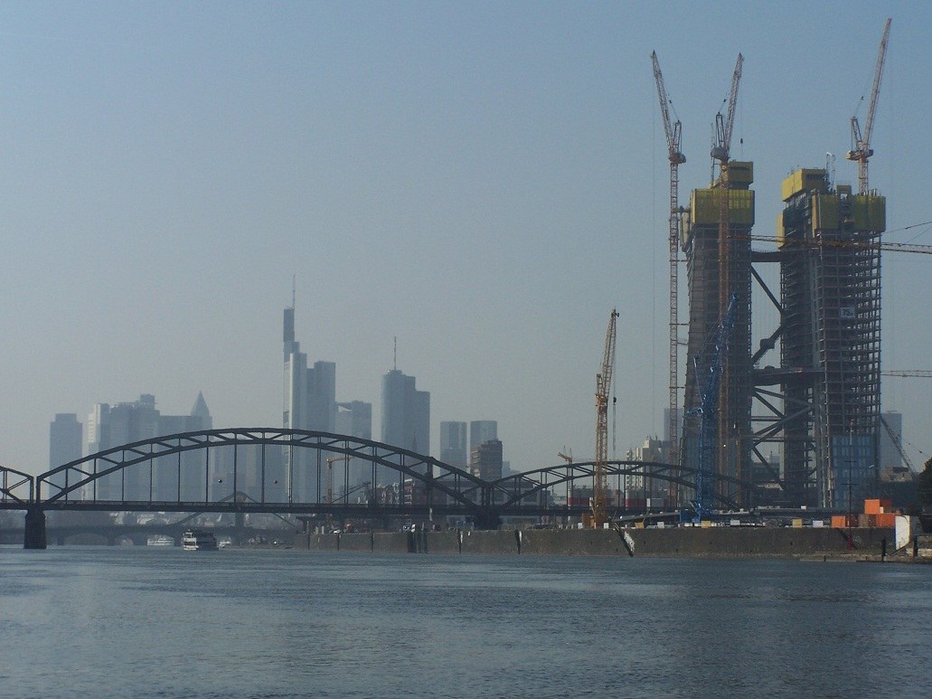 European Central Bank building under construction