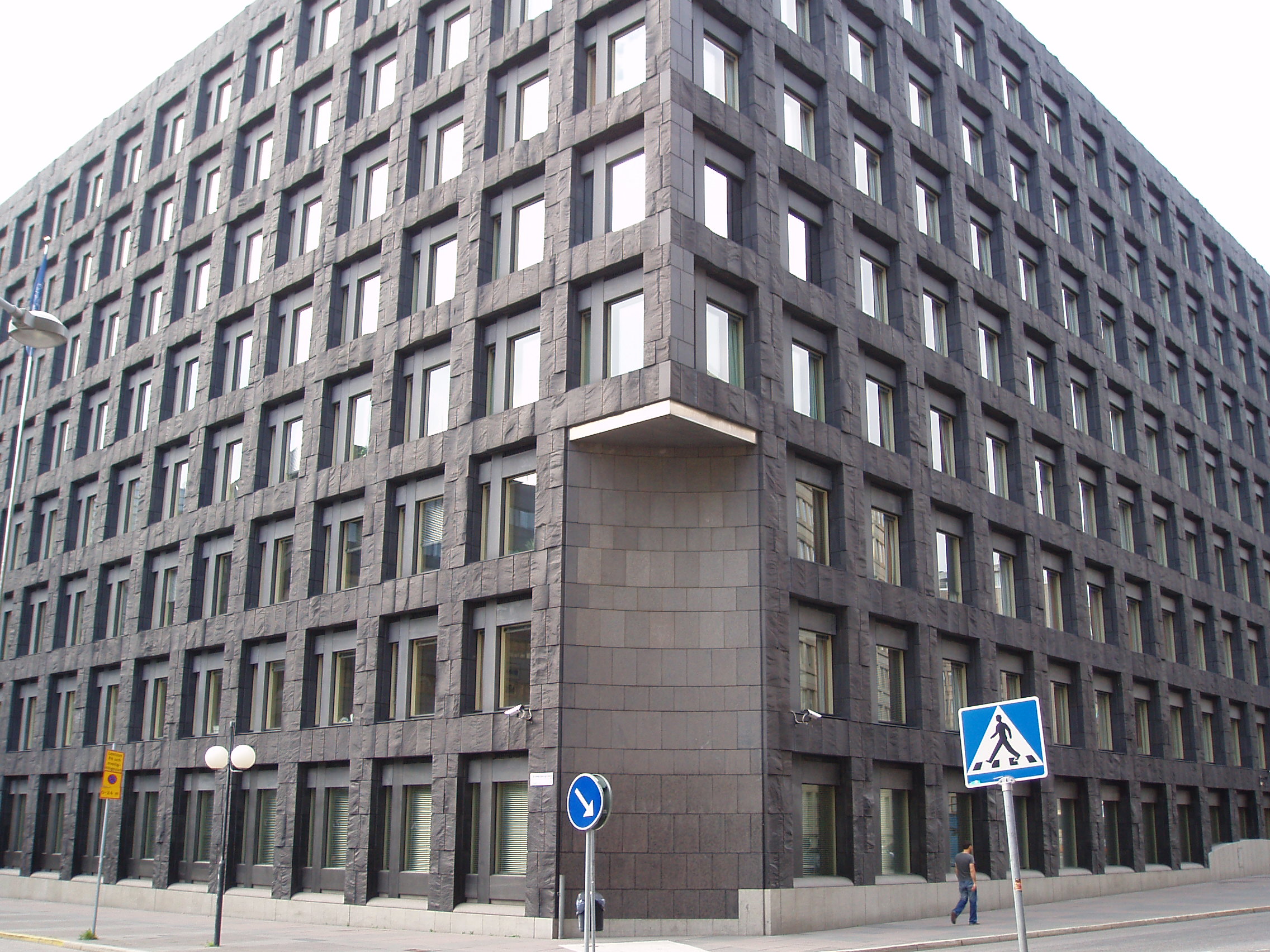 Sveriges riksbanks huvudkontor vid Brunkebergstorg i Stockholm